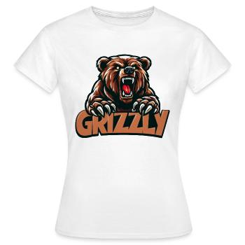 Grizzly-Team - Frauen T-Shirt - Weiß - Vorne - AI Model Female 172 dark (172cm)