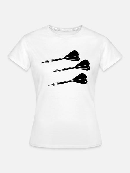 dartpfeile - Frauen T-Shirt - Weiß
