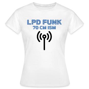 LPD FUNK Operator - Frauen T-Shirt - Weiß - Vorne - AI Model Female 172 dark (172cm)