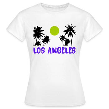 los angeles - Frauen T-Shirt - Weiß - Vorne - AI Model Female 172 dark (172cm)