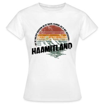 Heimatland Erzgebirge - Frauen T-Shirt - Weiß - Vorne - AI Model Female 172 dark (172cm)