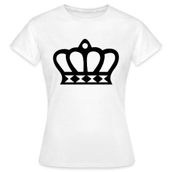 Couronne (couronne) 06 - T-shirt Femme - blanc - Devant - AI Model Female 172 dark (172cm)