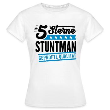 5Sterne Stuntman - Frauen T-Shirt - Weiß - Vorne - AI Model Female 172 dark (172cm)