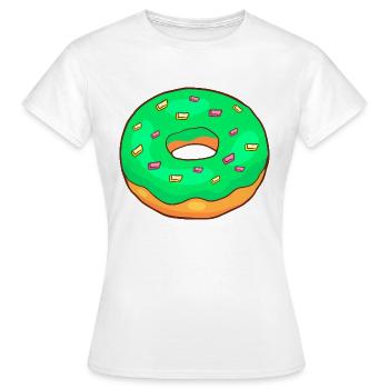 Donuts Confiserie Cookie Tart Cake Pies - Women's T-Shirt - white - Front - AI Model Female 172 dark (172cm)