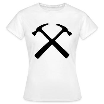 charpentier menuisier bricoleur - T-shirt Femme - blanc - Devant - AI Model Female 172 dark (172cm)