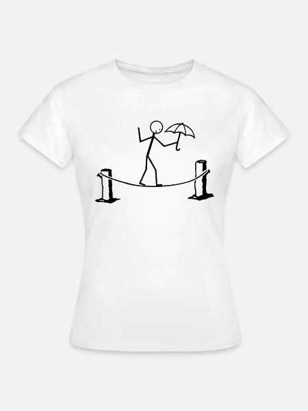 Slackline - Frauen T-Shirt - Weiß