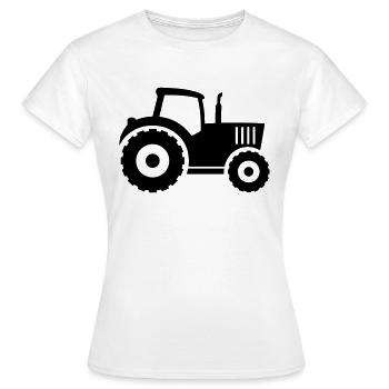 Farm Tractor - Women's T-Shirt - white - Front - AI Model Female 172 dark (172cm)