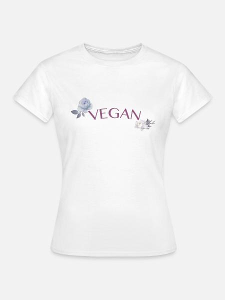 Vegan - Frauen T-Shirt - Weiß