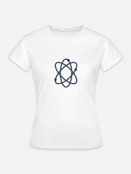 Atom - Frauen T-Shirt - Weiß