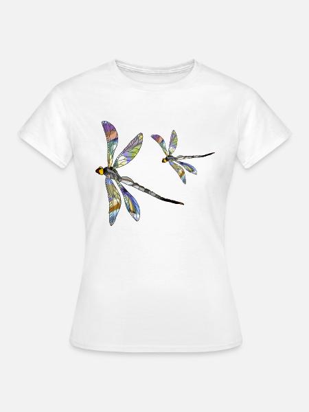 Libellen - Frauen T-Shirt - Weiß