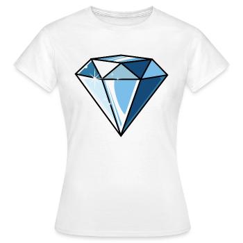 Diamond - Women's T-Shirt - white - Front - AI Model Female 172 dark (172cm)