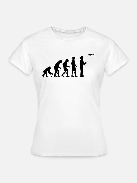 Drone FPV Drohnen - Frauen T-Shirt - Weiß