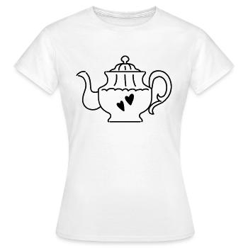 Super schicke Teekanne - Frauen T-Shirt - Weiß - Vorne - AI Model Female 172 dark (172cm)