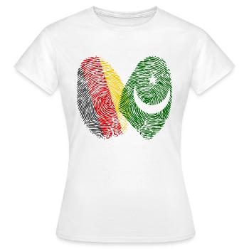 Fingerabdruck Pakistaner Pakistan - Frauen T-Shirt - Weiß - Vorne - AI Model Female 172 dark (172cm)