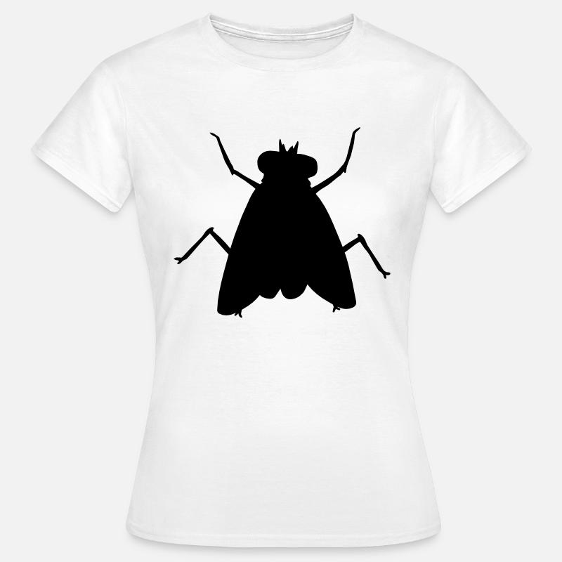 Silhouette Small House Fly Insect - Women's T-Shirt - white