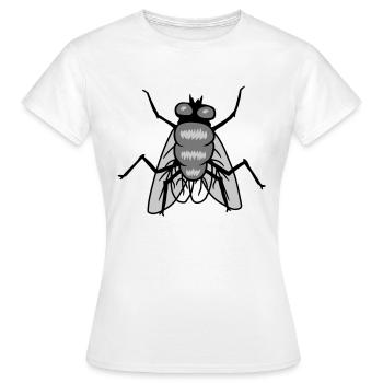 Conception de petits insectes mouches domestiques - T-shirt Femme - blanc - Devant - AI Model Female 172 dark (172cm)