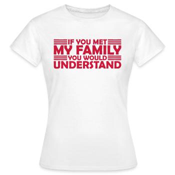 you would understand quote - Women's T-Shirt - white - Front - AI Model Female 172 dark (172cm)