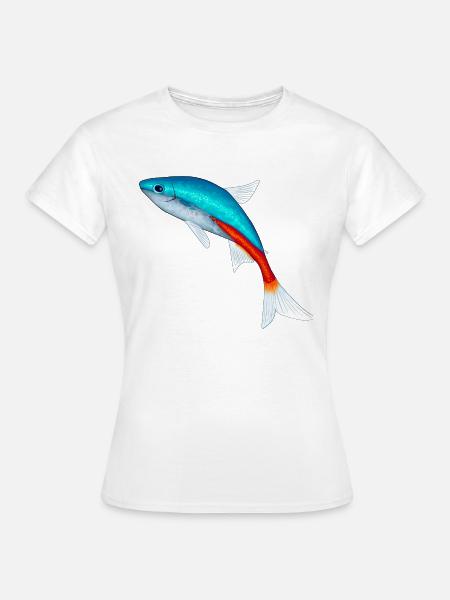 Neon Salmler - Frauen T-Shirt - Weiß