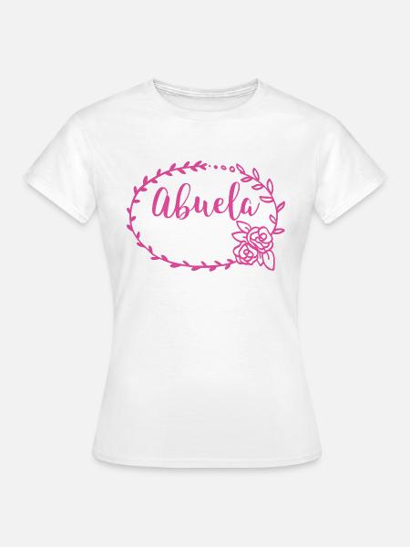 Abuela Oma Kranz Geschenk - Frauen T-Shirt - Weiß