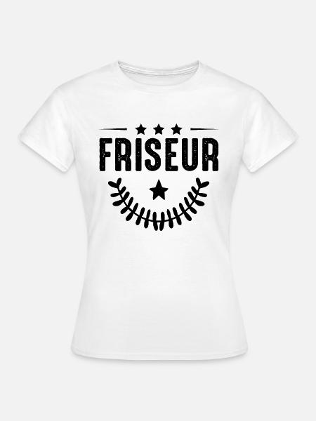 Friseur Beruf - Frauen T-Shirt - Weiß