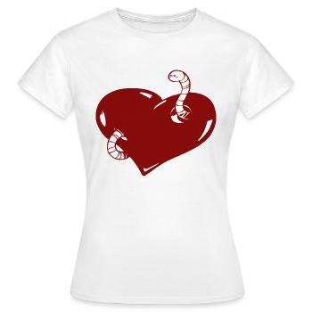 Un coeur habité - T-shirt Femme - blanc - Devant - AI Model Female 172 dark (172cm)