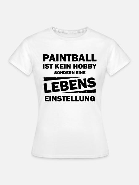 Paintball Airsoft - Frauen T-Shirt - Weiß