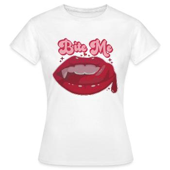 Sexy Groovy Halloween Design - de vampire - T-shirt Femme - blanc - Devant - AI Model Female 172 dark (172cm)