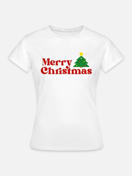 Frohe Weihnachten - Frauen T-Shirt - Weiß