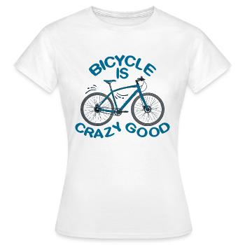 Le vélo est bon - T-shirt Femme - blanc - Devant - AI Model Female 172 dark (172cm)