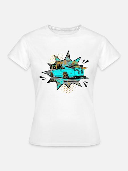 Supra back bubble - Frauen T-Shirt - Weiß