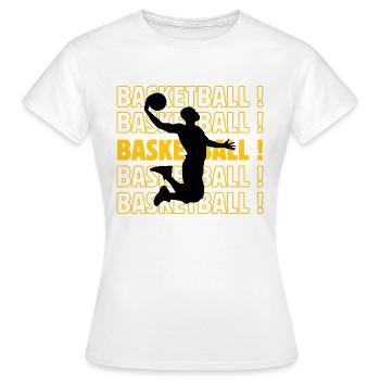 basketball basketball basketball - T-shirt Femme - blanc - Devant - AI Model Female 172 dark (172cm)