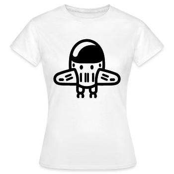 fliegende Untertasse - Frauen T-Shirt - Weiß - Vorne - AI Model Female 172 dark (172cm)