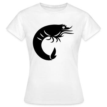 Crevette - T-shirt Femme - blanc - Devant - AI Model Female 172 dark (172cm)