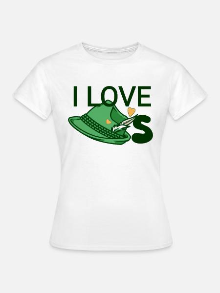 Ich liebe Hüte - Frauen T-Shirt - Weiß