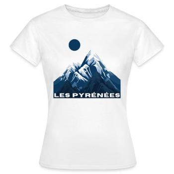 The Pyrenees - gift idea - Women's T-Shirt - white - Front - AI Model Female 172 dark (172cm)