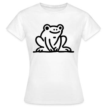 Frog Frog - Women's T-Shirt - white - Front - AI Model Female 172 dark (172cm)