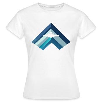UFO Missile Invasion - Women's T-Shirt - white - Front - AI Model Female 172 dark (172cm)