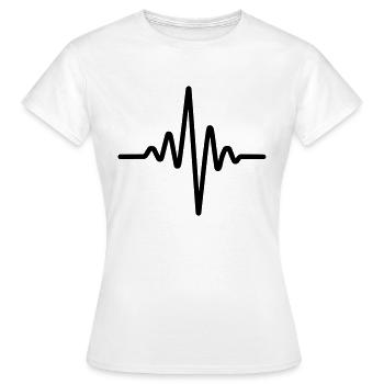 Puls - Frauen T-Shirt - Weiß - Vorne - AI Model Female 172 dark (172cm)