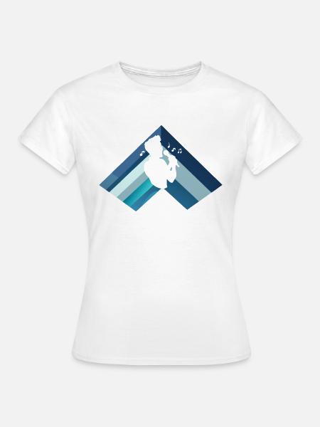 Gesang Stimme Jazz - Frauen T-Shirt - Weiß