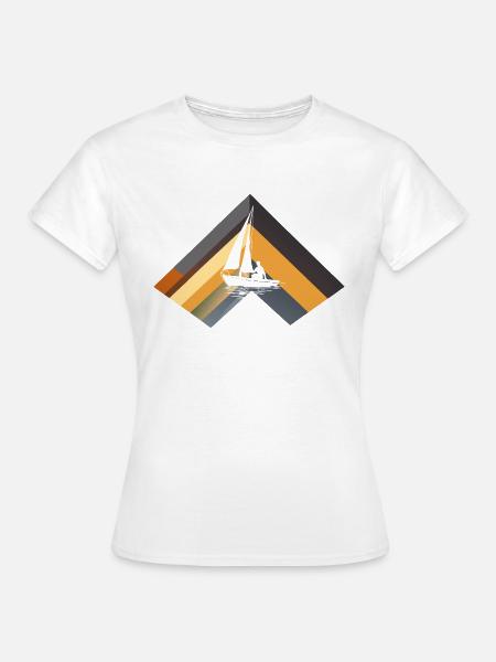 Segler Segelboote - Frauen T-Shirt - Weiß