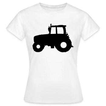 Tracteur Tracteur - T-shirt Femme - blanc - Devant - AI Model Female 172 dark (172cm)