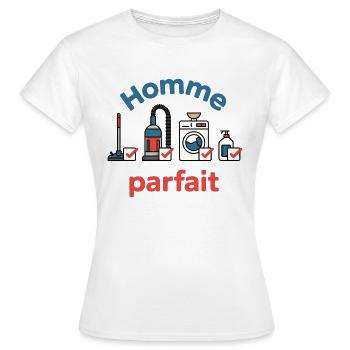 Perfect man - Women's T-Shirt - white - Front - AI Model Female 172 dark (172cm)