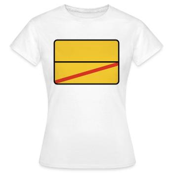 Ortsschild - Frauen T-Shirt - Weiß - Vorne - AI Model Female 172 dark (172cm)
