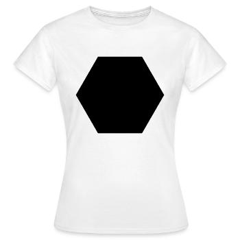 6_eck - Frauen T-Shirt - Weiß - Vorne - AI Model Female 172 dark (172cm)