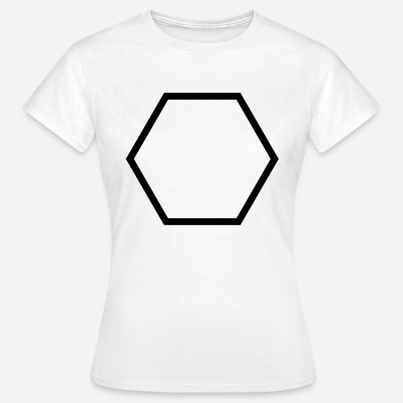 Polygon (customize) - Women's T-Shirt - white