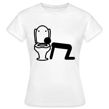 kater hang over kotzen - Frauen T-Shirt - Weiß - Vorne - AI Model Female 172 dark (172cm)