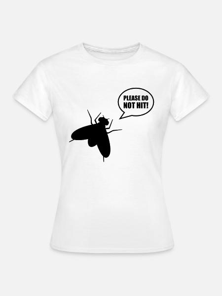 please_do_not_hit - Frauen T-Shirt - Weiß