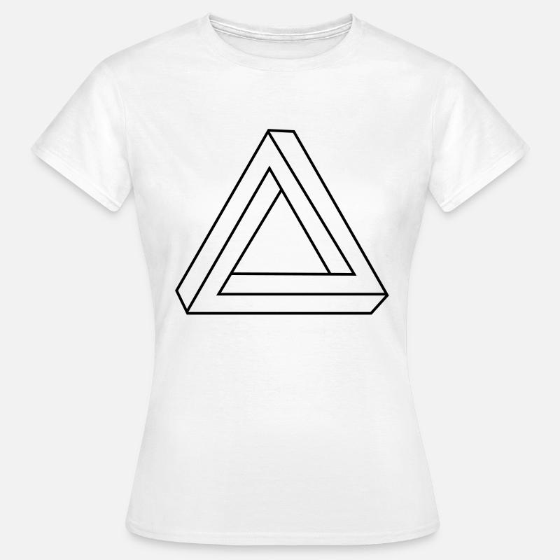 triangleillusion - T-shirt Femme - blanc