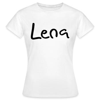 lena - T-shirt Femme - blanc - Devant - AI Model Female 172 dark (172cm)