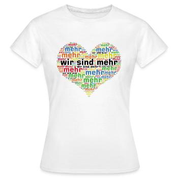 Nous sommes plus colorés - T-shirt Femme - blanc - Devant - AI Model Female 172 dark (172cm)